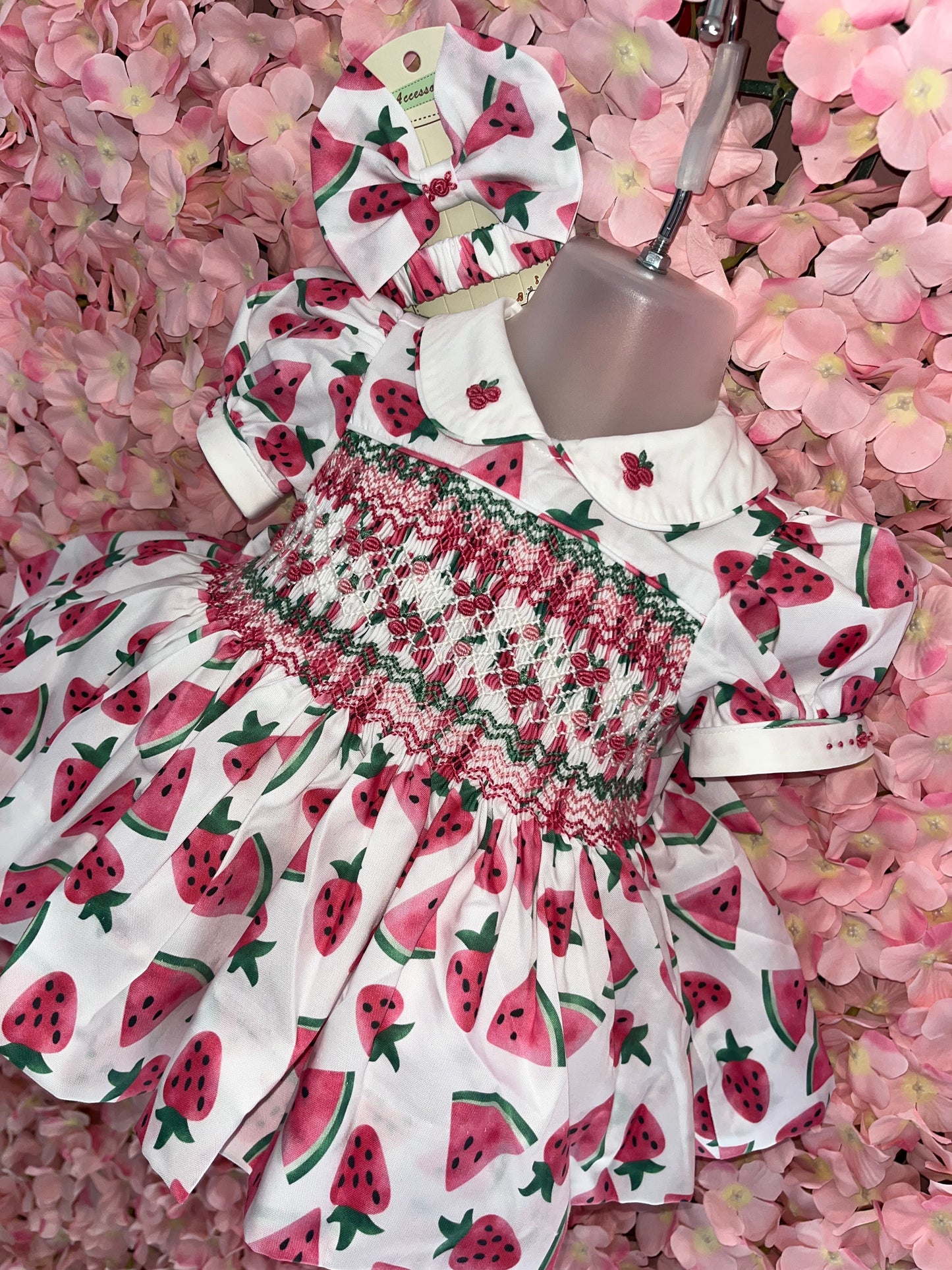 Watermelon & Strawberry Smocked Dresses