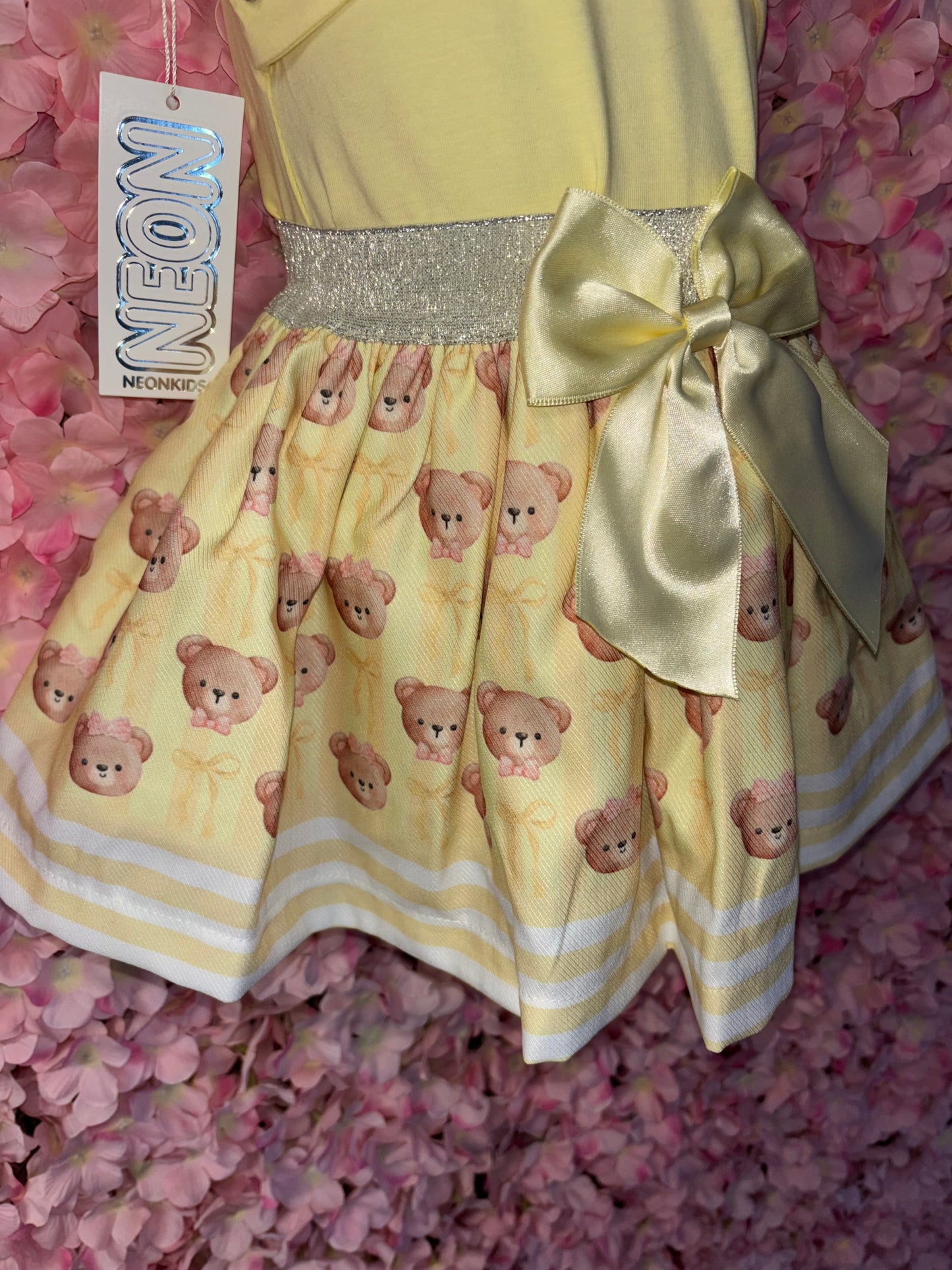 Diamanté Teddy Top & Skirt set