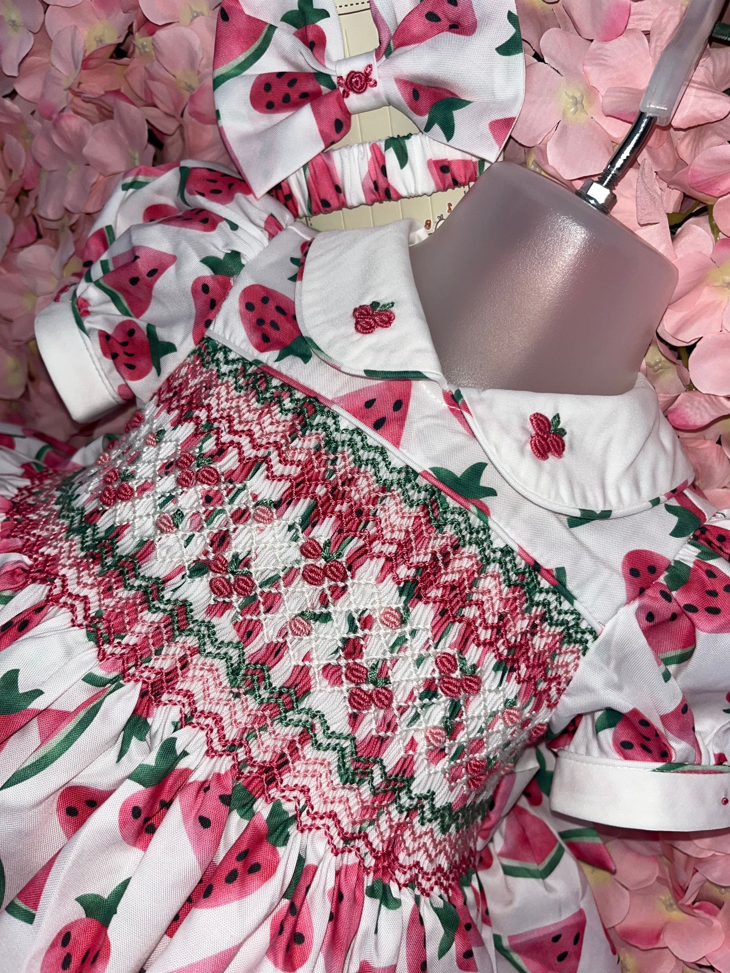 Watermelon & Strawberry Smocked Dresses