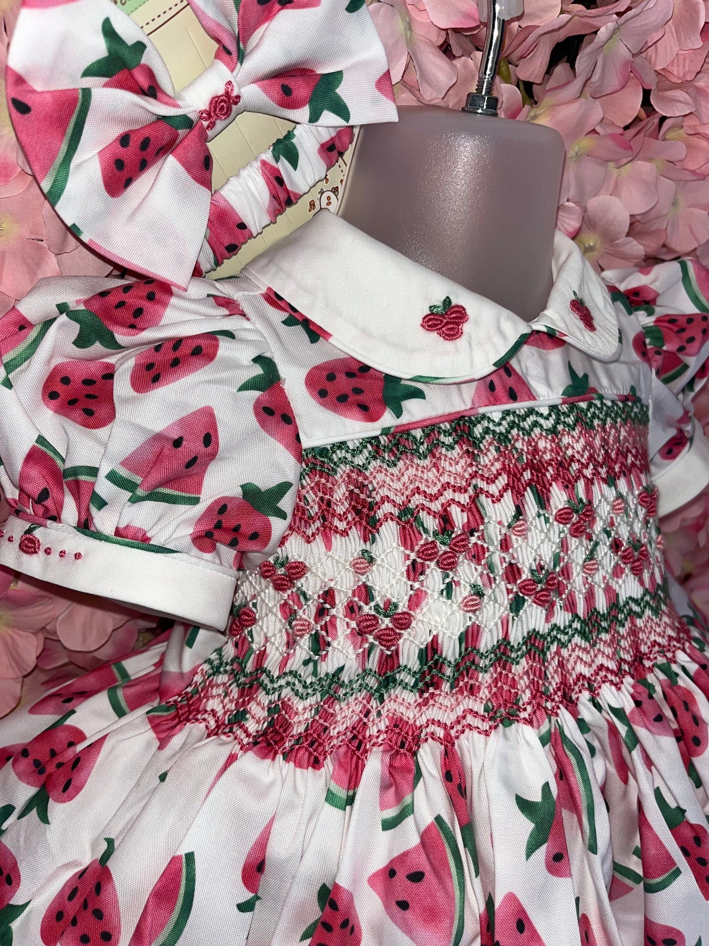 Watermelon & Strawberry Smocked Dresses