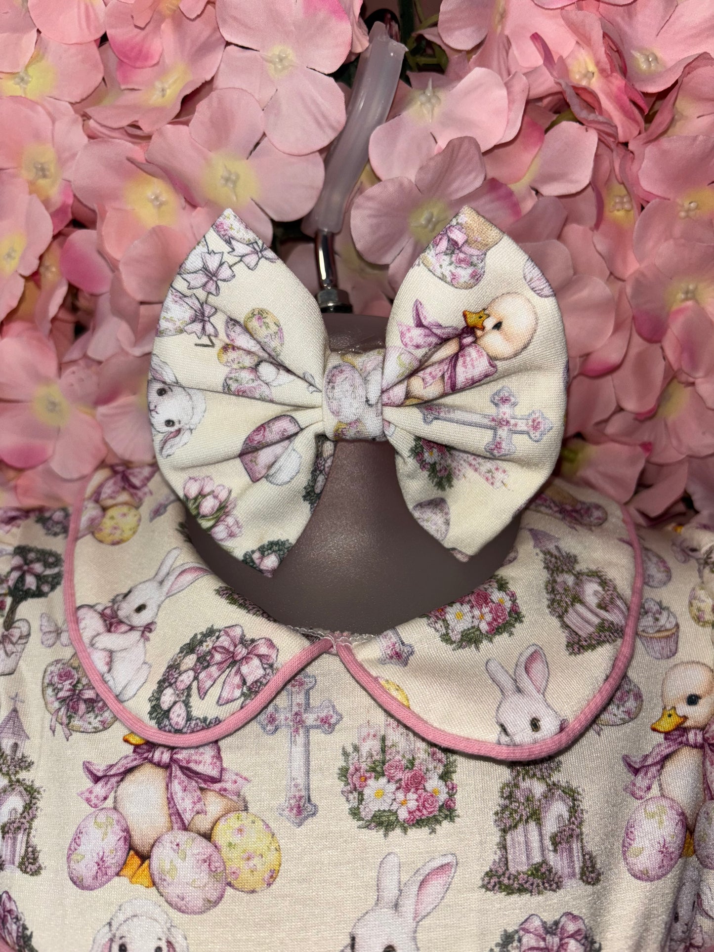 Girls Easter Smocked Pyjamas