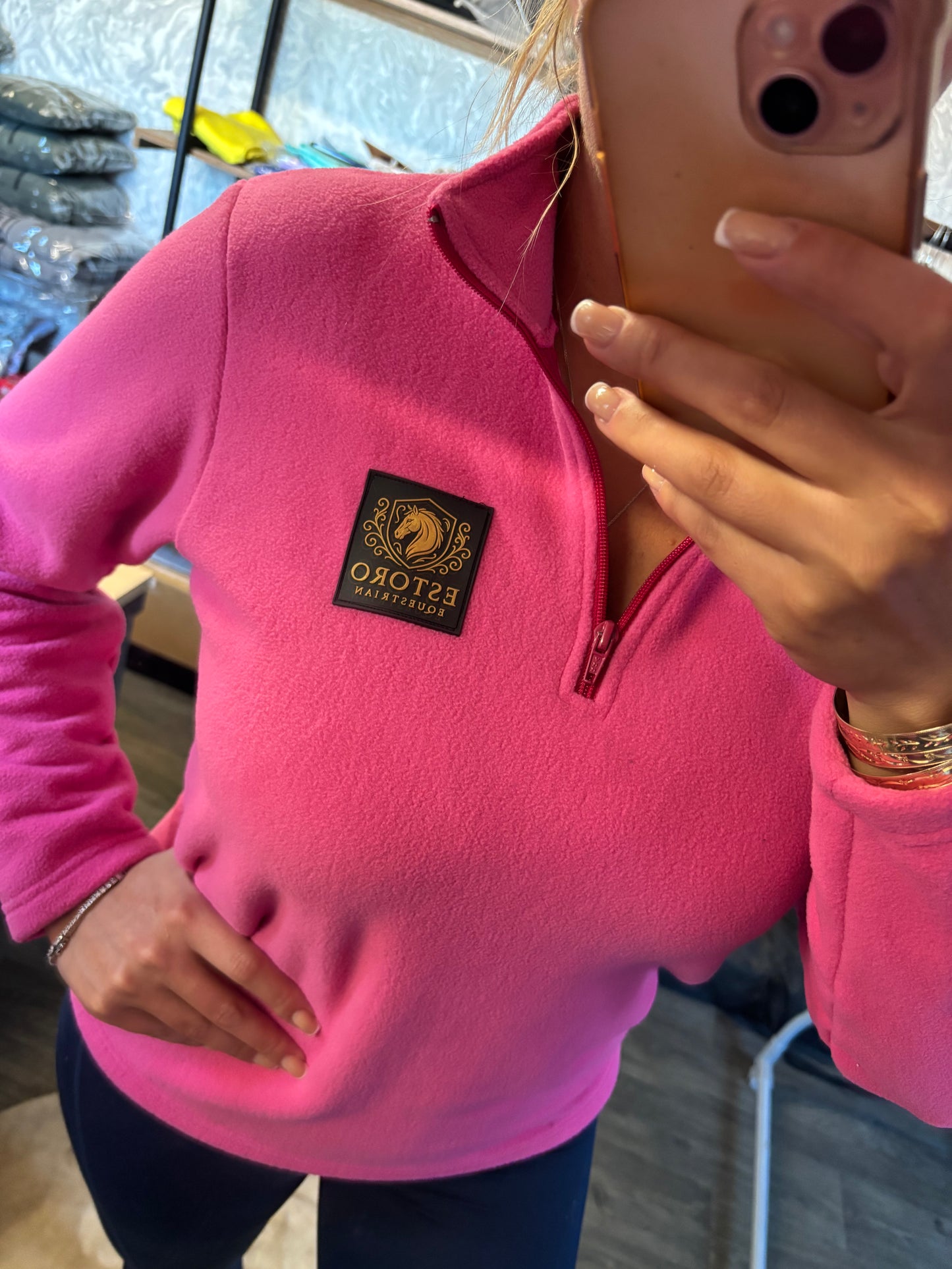 Ladies Pink Fleece Jumpers