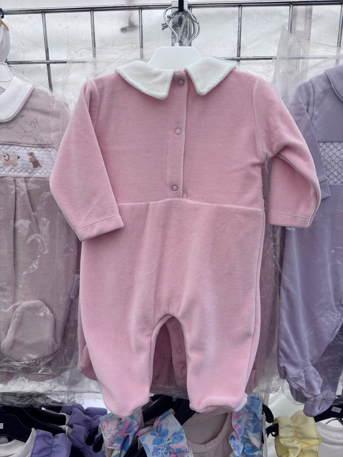 Rocking Horse Smocked Baby Grow
