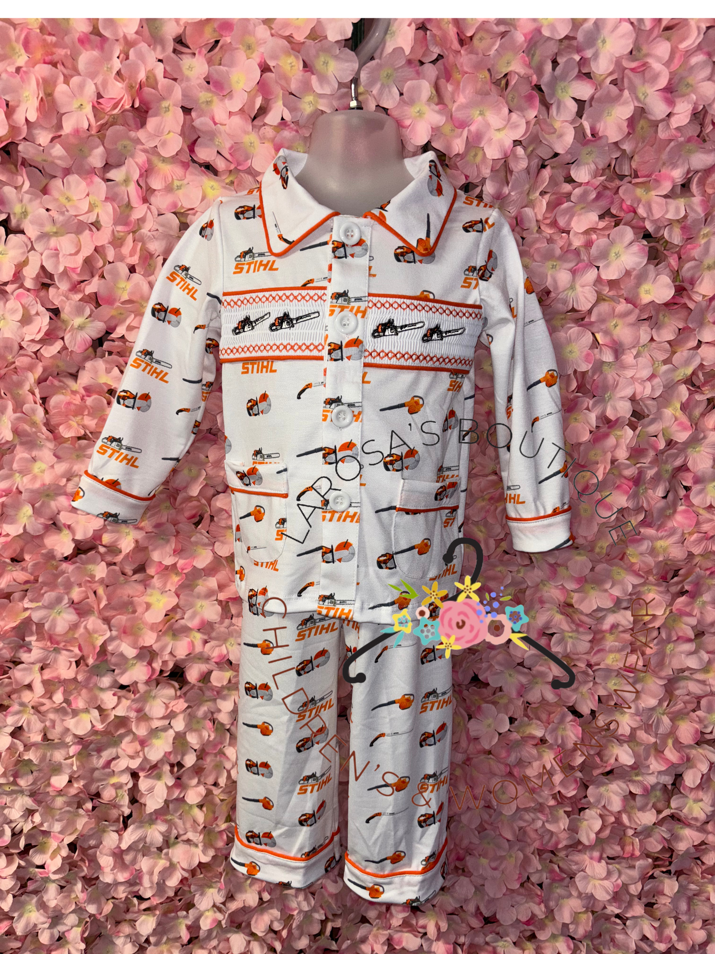 Boys STIHL Smocked Pyjamas