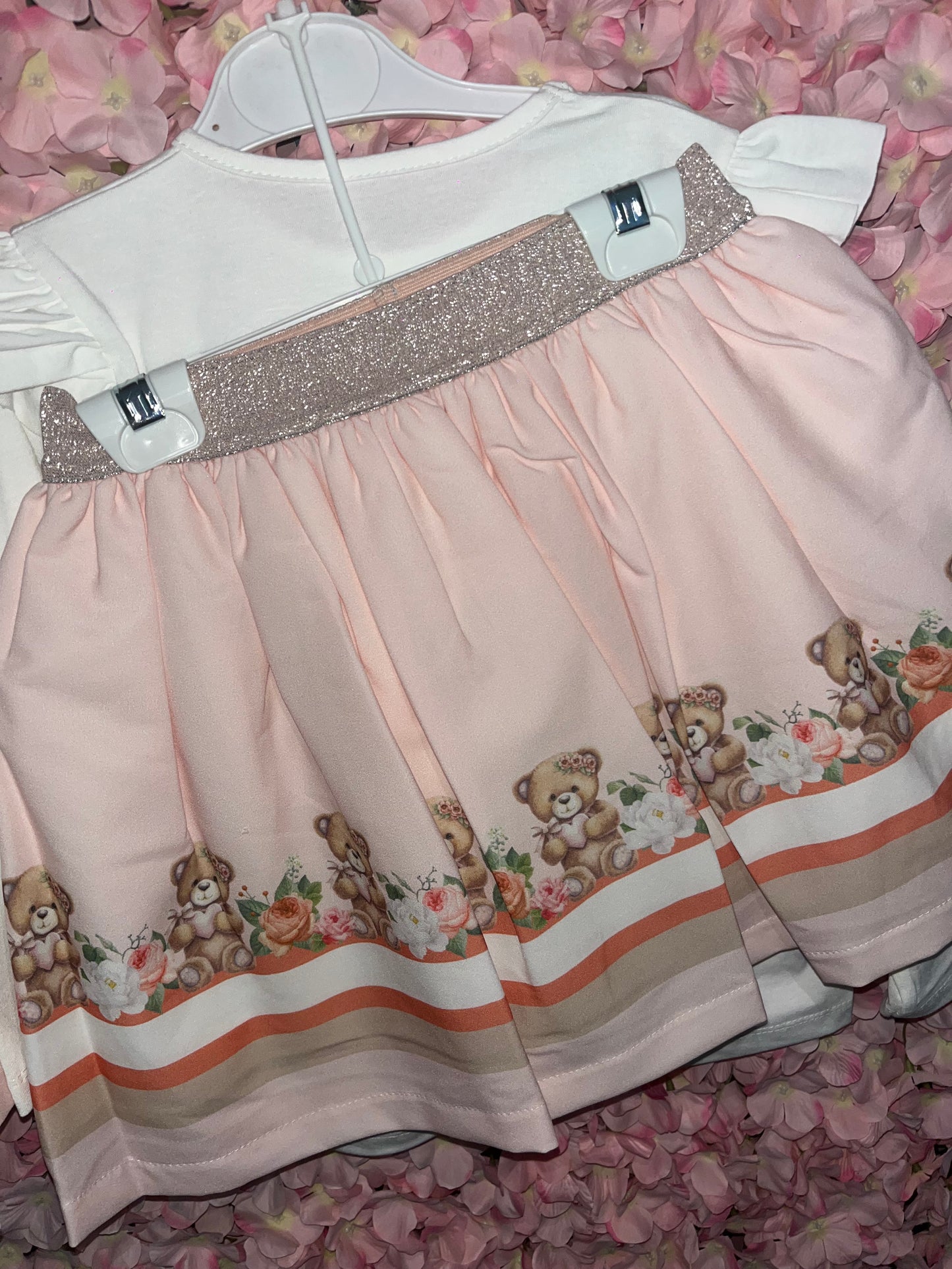 Neon Kids Teddy Skirt Set