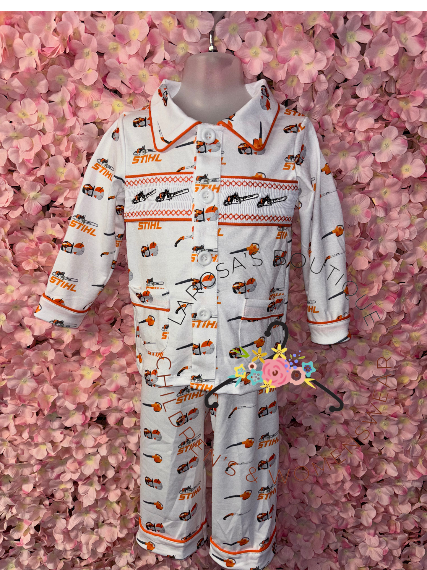 Boys STIHL Smocked Pyjamas