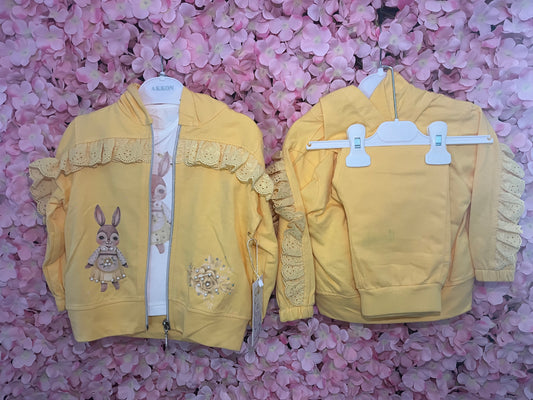 Yellow 3 Piece Tracksuit