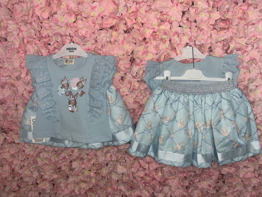 Neon Kids Easter Set in Baby Blue