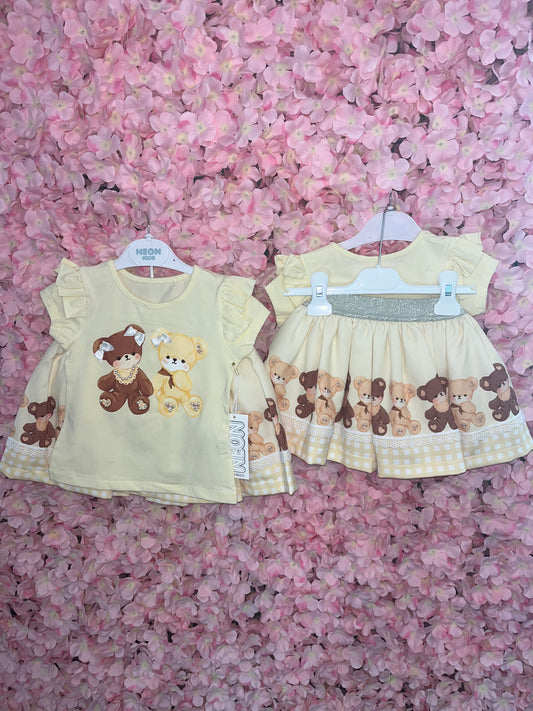 Lemon Teddy Bear Set