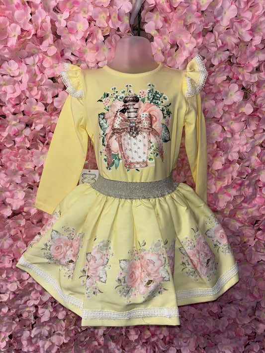 Perfume Bottle Skirt & Top Set