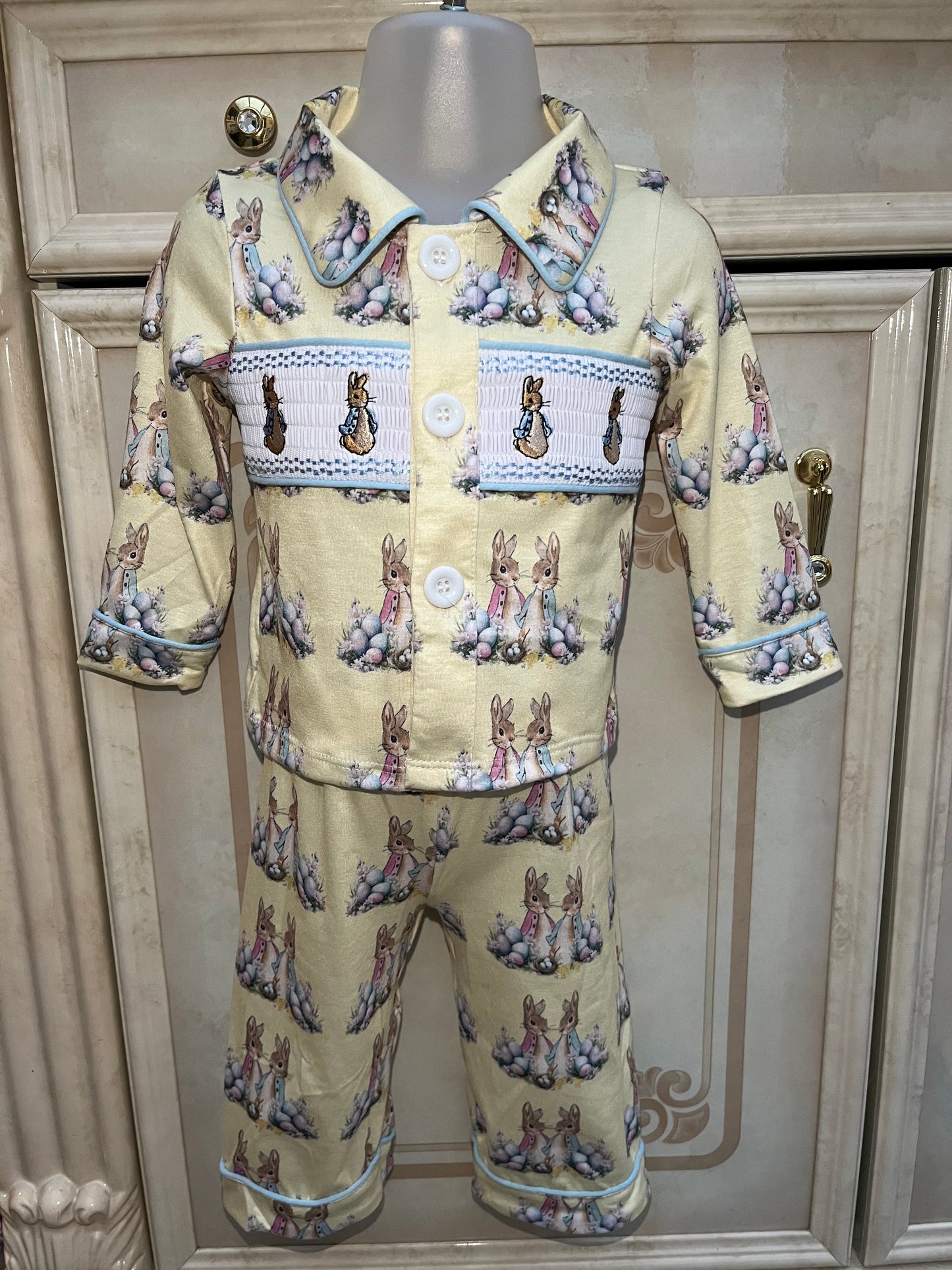 Boys Easter Smocked Pyjamas