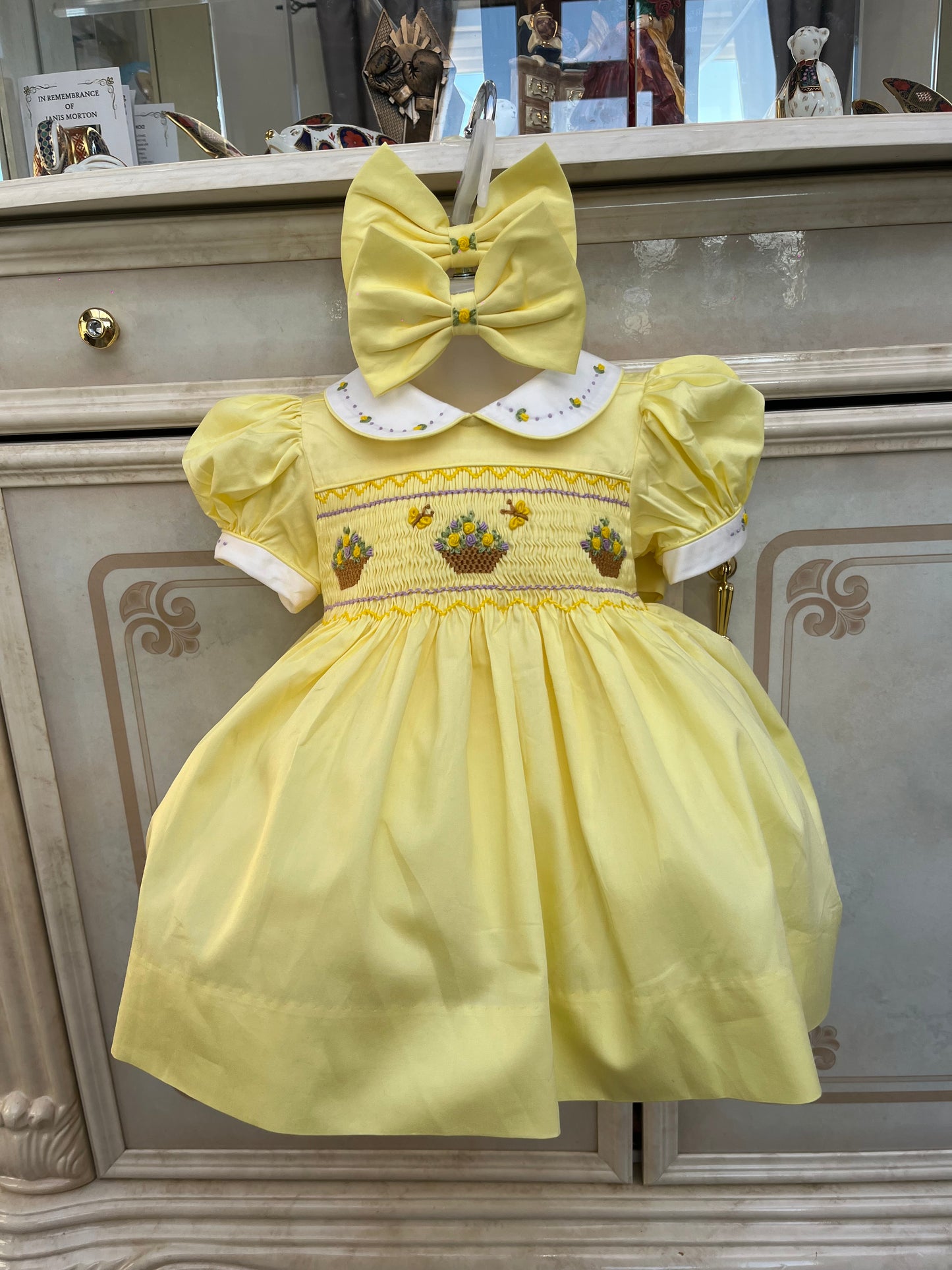 Lemon & Lilac Smocked Dress