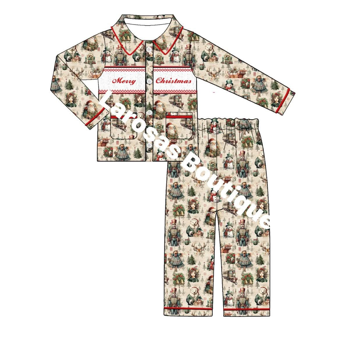 Christmas Smocked Pyjamas (BOYS)