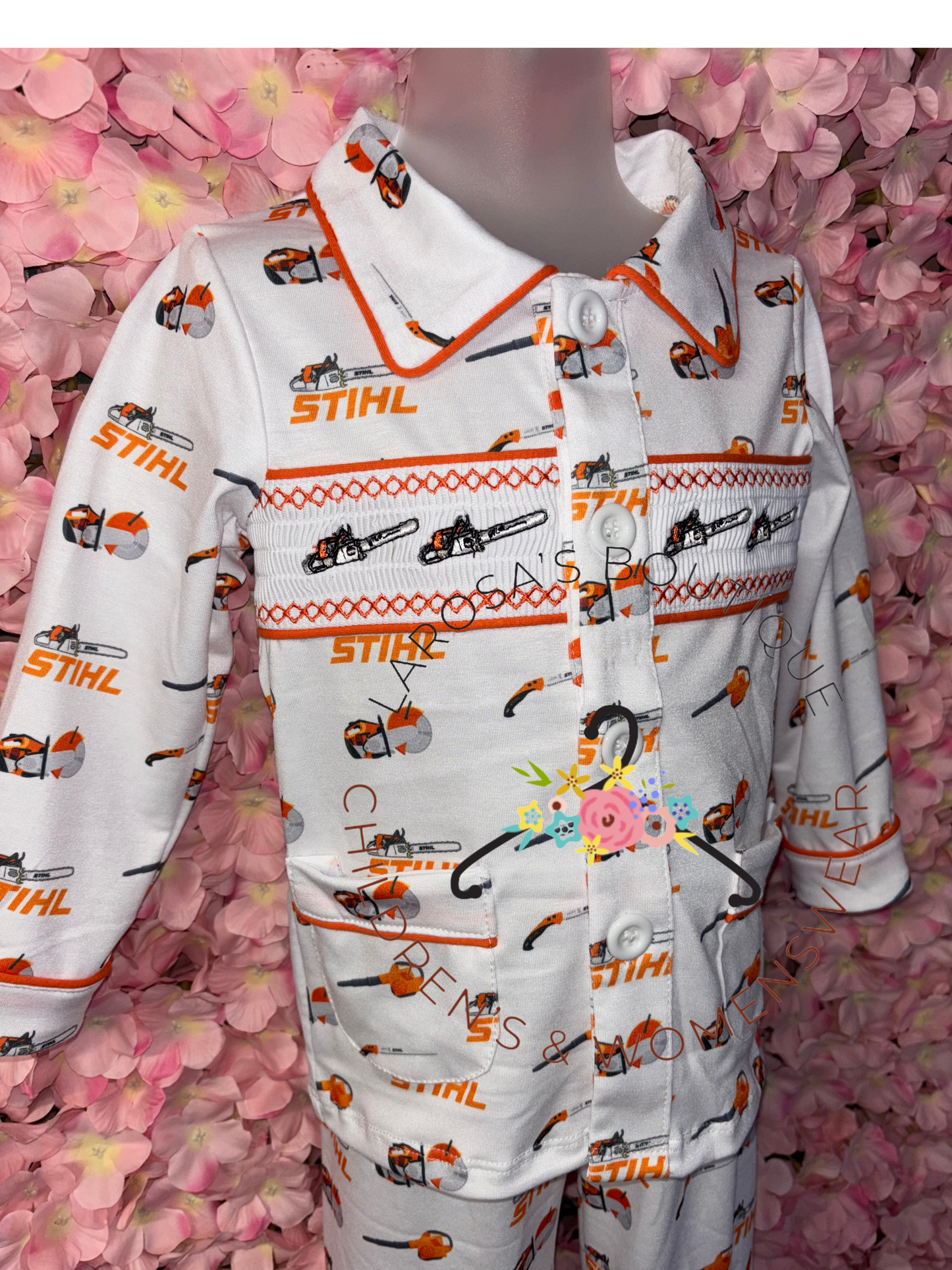Boys STIHL Smocked Pyjamas