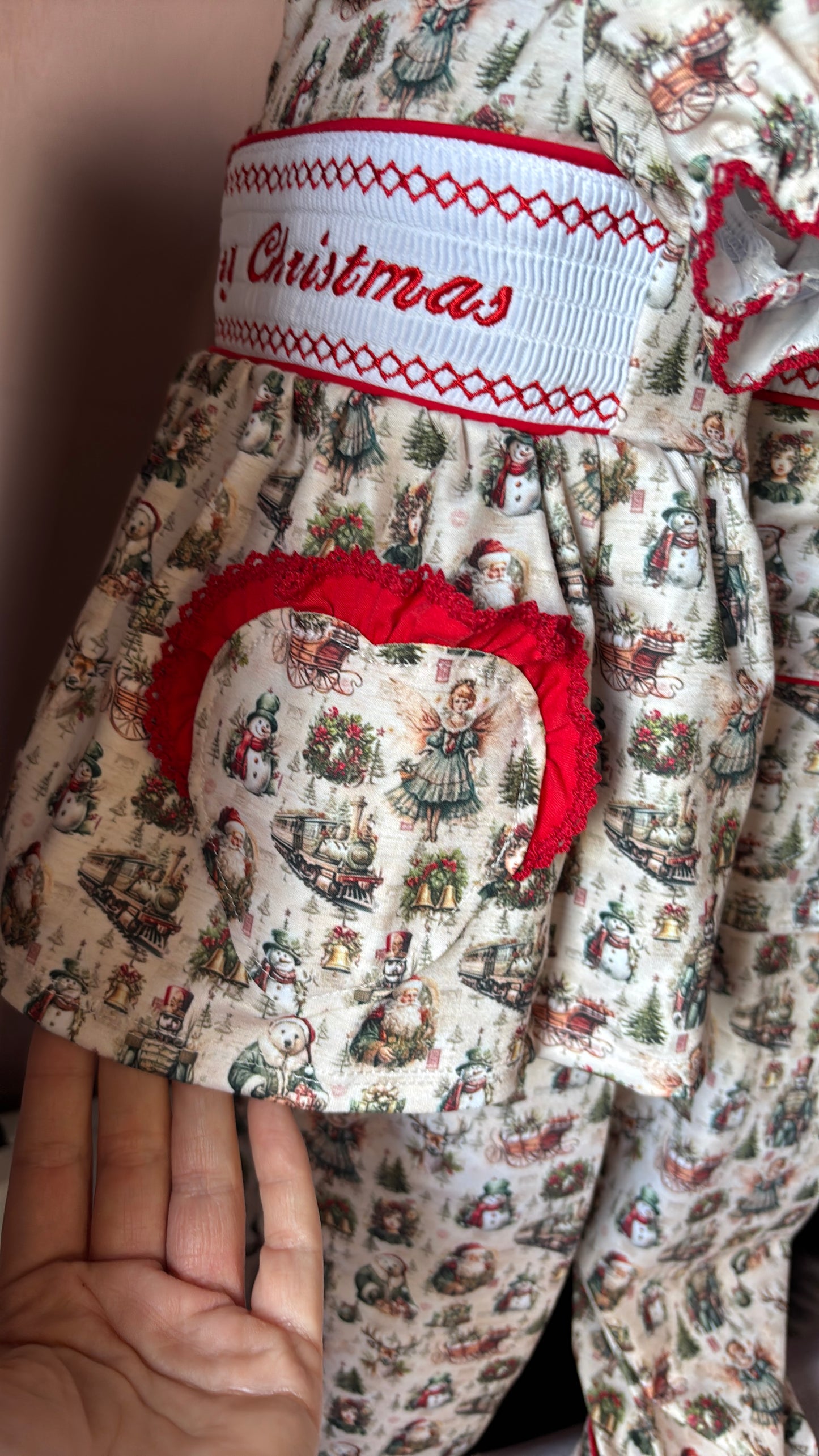Christmas Smocked Pyjamas  (GIRLS)