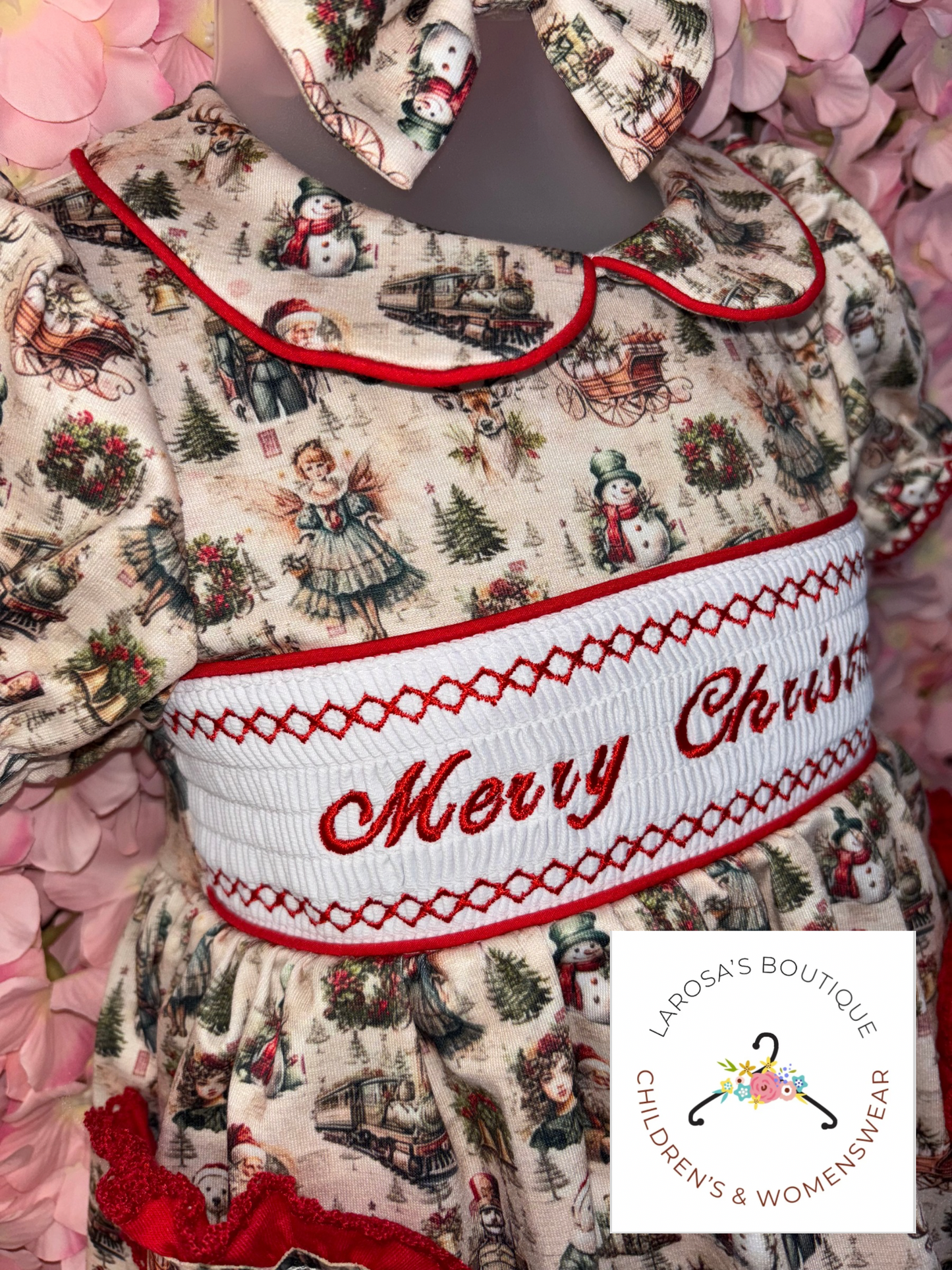 Christmas Smocked Pyjamas  (GIRLS)