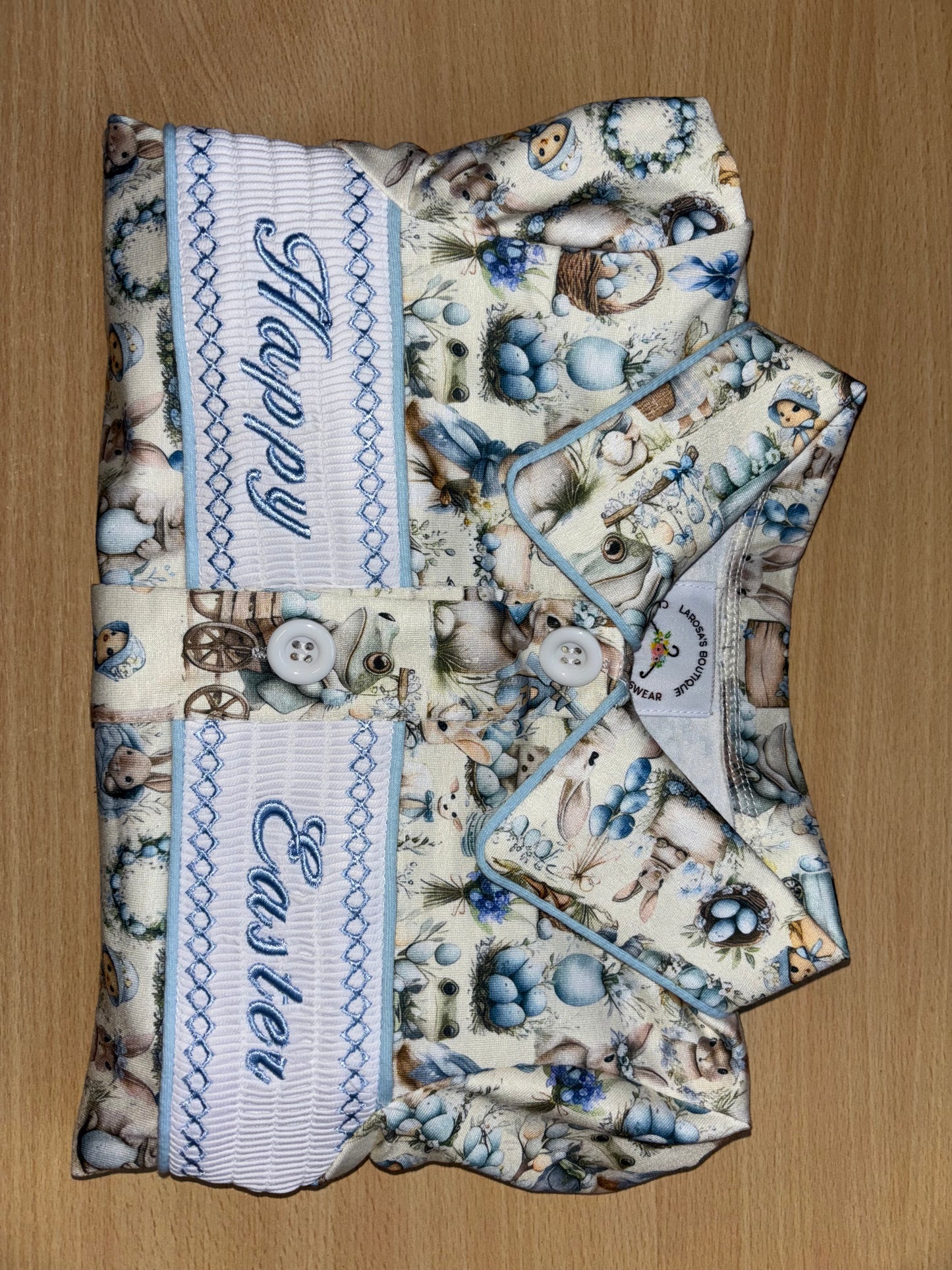 Boys Easter Smocked Pyjamas