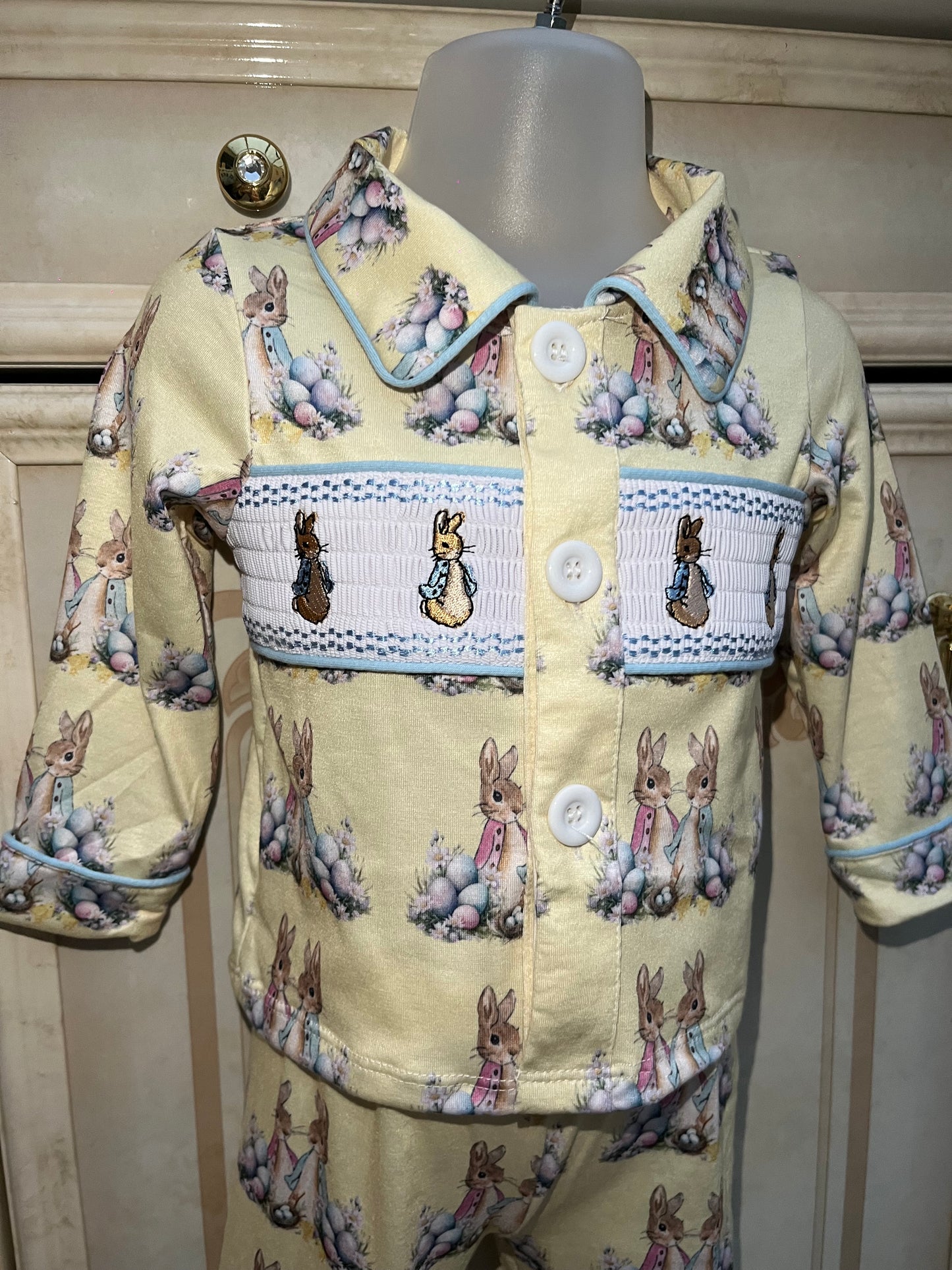 Boys Easter Smocked Pyjamas