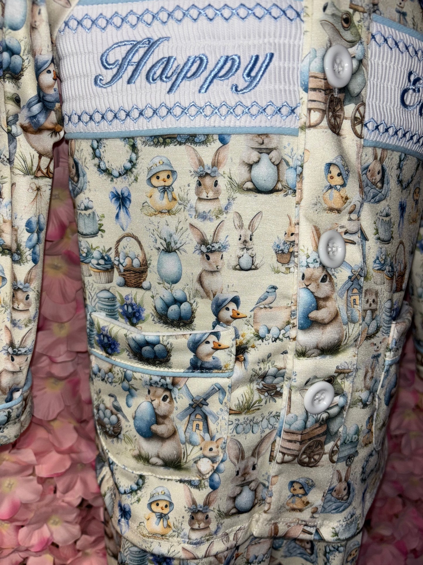 Boys Easter Smocked Pyjamas