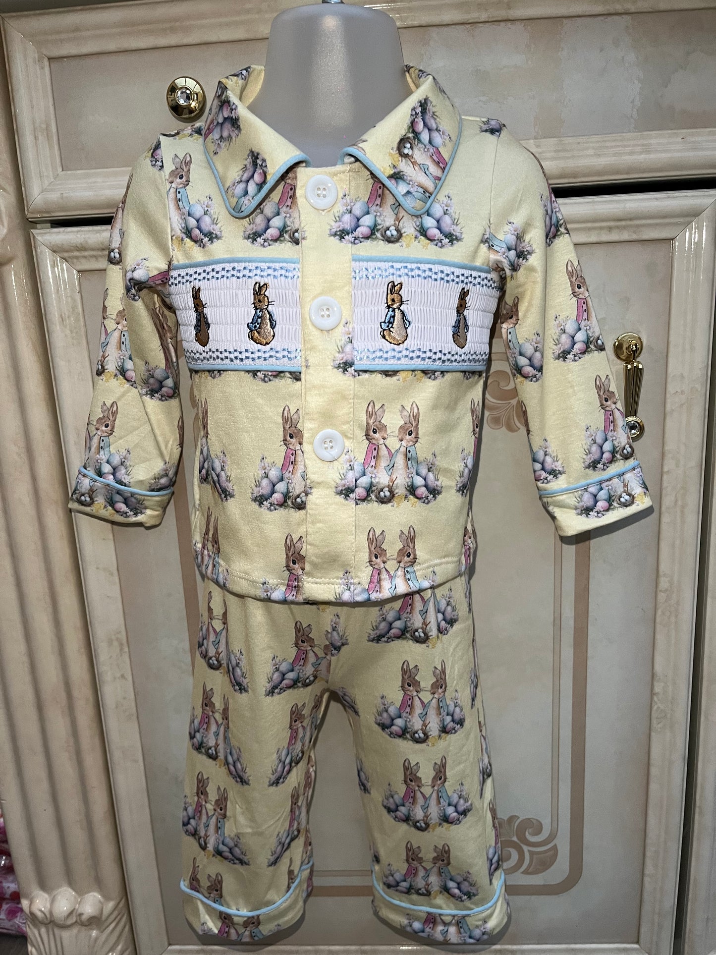 Boys Easter Smocked Pyjamas