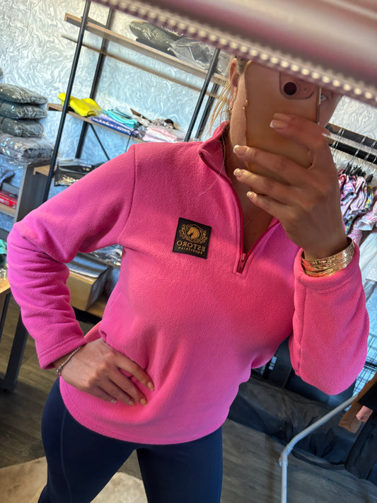Ladies Pink Fleece Jumpers