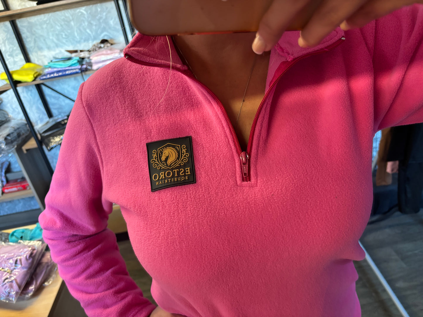 Ladies Pink Fleece Jumpers